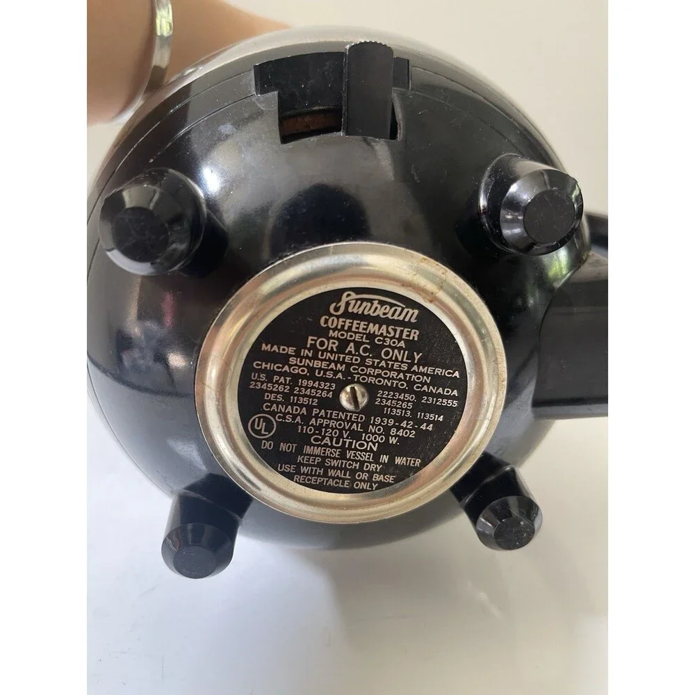 Sunbeam Coffeemaster C30A Chrome Electric Automatic Siphon Coffee Maker